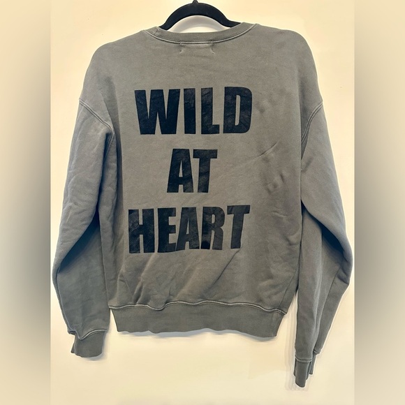 Wildfox “Wild At Heart” Green Sweater with Tiger/Stud Embellishment Design-Small - Picture 6 of 6